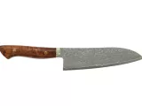Couteau japonais artisanal Shigeki Tanaka R2 Damas - Couteau santoku 17,5 cm