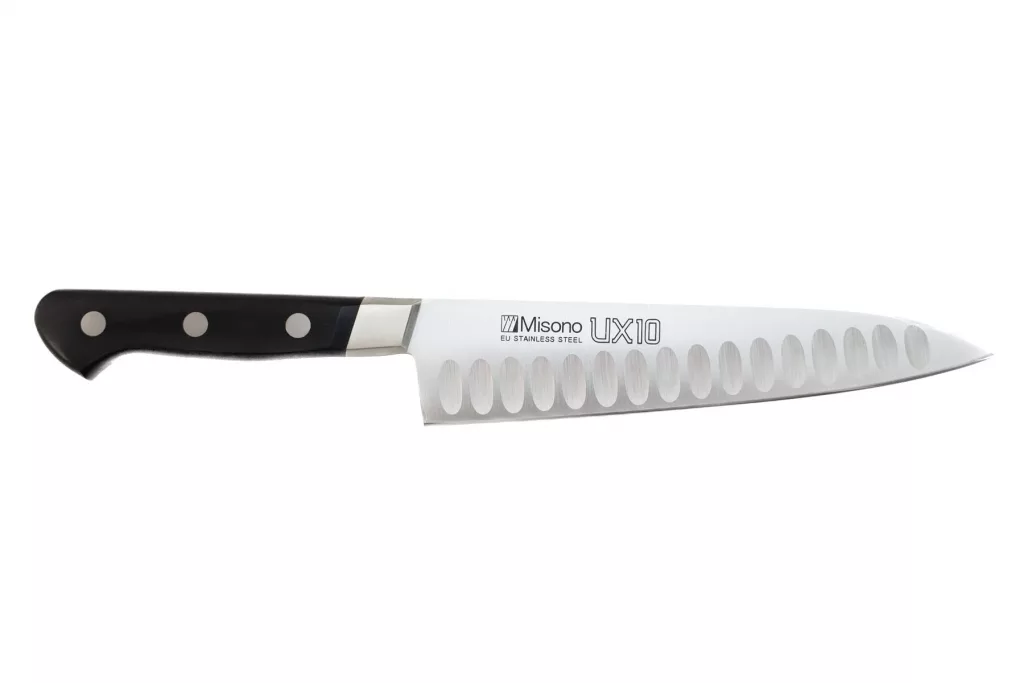 Couteau japonais Misono UX10 - couteau de chef 18 cm avec lame alvéolée