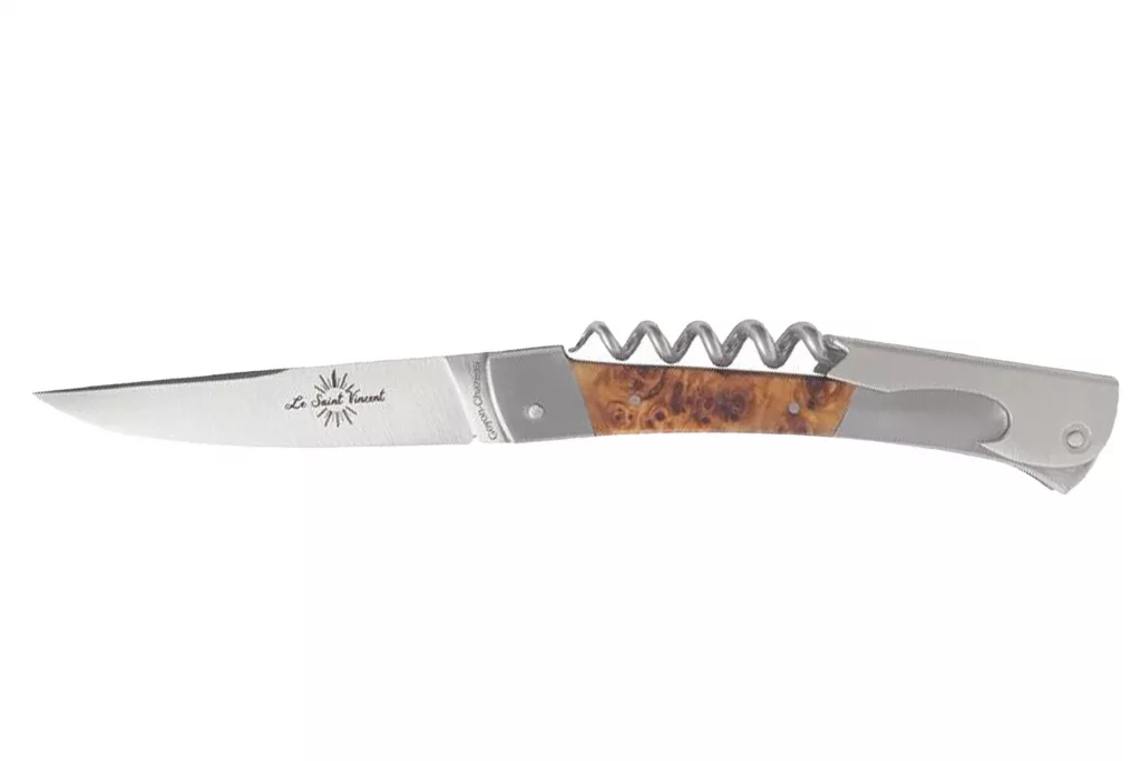 Couteau de sommelier le Saint-Vincent de Goyon-Chazeau - loupe de peuplier