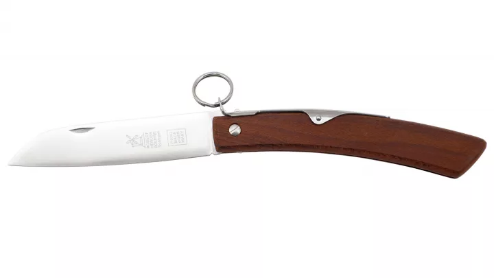 Couteau pliant IBEX 120 par Windmühlenmesser - Manche en hêtre